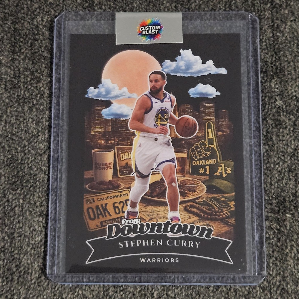 Stephen Curry CUSTOM Fan-Art Made Basketball Card